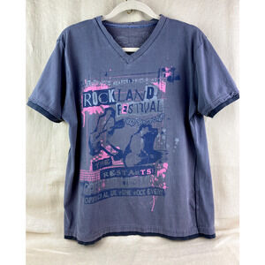 Rockland Festival Womens T-Shirt Punk The Restarts Size Large